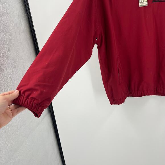 Case Popover Dark Red Light Jacket Shirt V Neck Unlined NEW NWT Men's Large - Picture 9 of 9